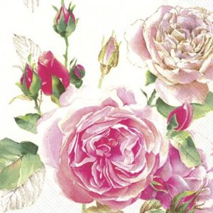 Servilleta Rosa de Té H306