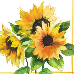 Servilleta Trio de Girasoles A1160
