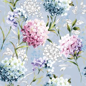 Servilleta Hortensia Celeste A915