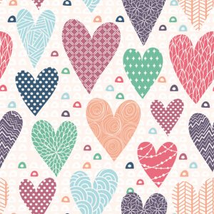 Servilleta Corazones Estampados D088