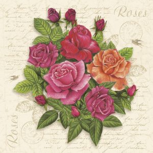 Servilleta Roses Vintage D038