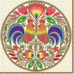 Servilleta Pieza Multicolor Oro M250