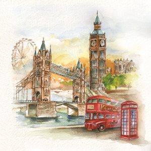 Servilleta Londres a Color M179