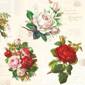 Servilleta Rosas Inglesas M067