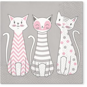 Servilleta Gatos Glam W395