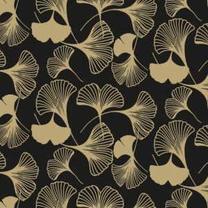 Servilleta Gingko Negro A1480