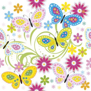 Servilleta Mariposas Gráficas D109