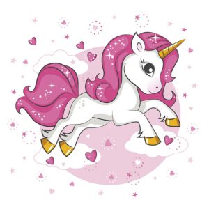 Servilleta Unicornio Rosado D150