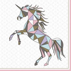 Servilleta Unicornio Gráfico D190