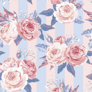 Servilleta Rosas Livy Azúl D225
