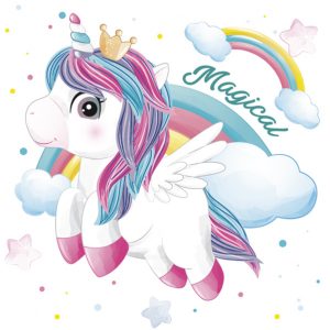 Servilleta Unicornio Mágico D200