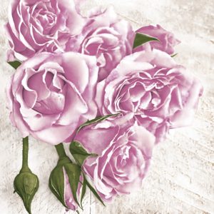 Servilleta Rosas con Capullo M370