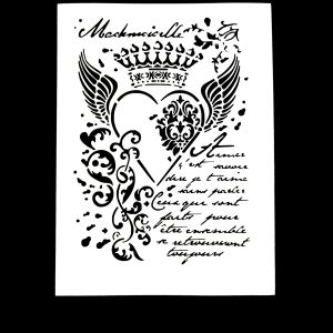 Stencil Corazón Vintage STE03