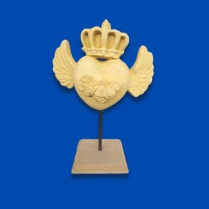 Corazon Corona con pedestal YE122