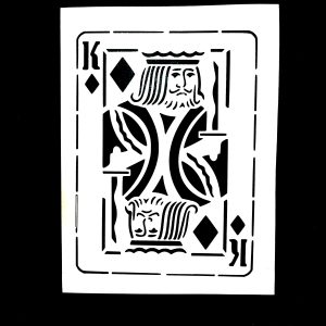 Stencil Rey de diamantes STE120