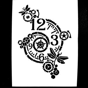 Stencil Reloj Vintage STE50