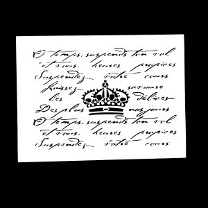 Stencil Carta Corona STE78