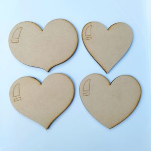 Set Corazones con reflejo 2