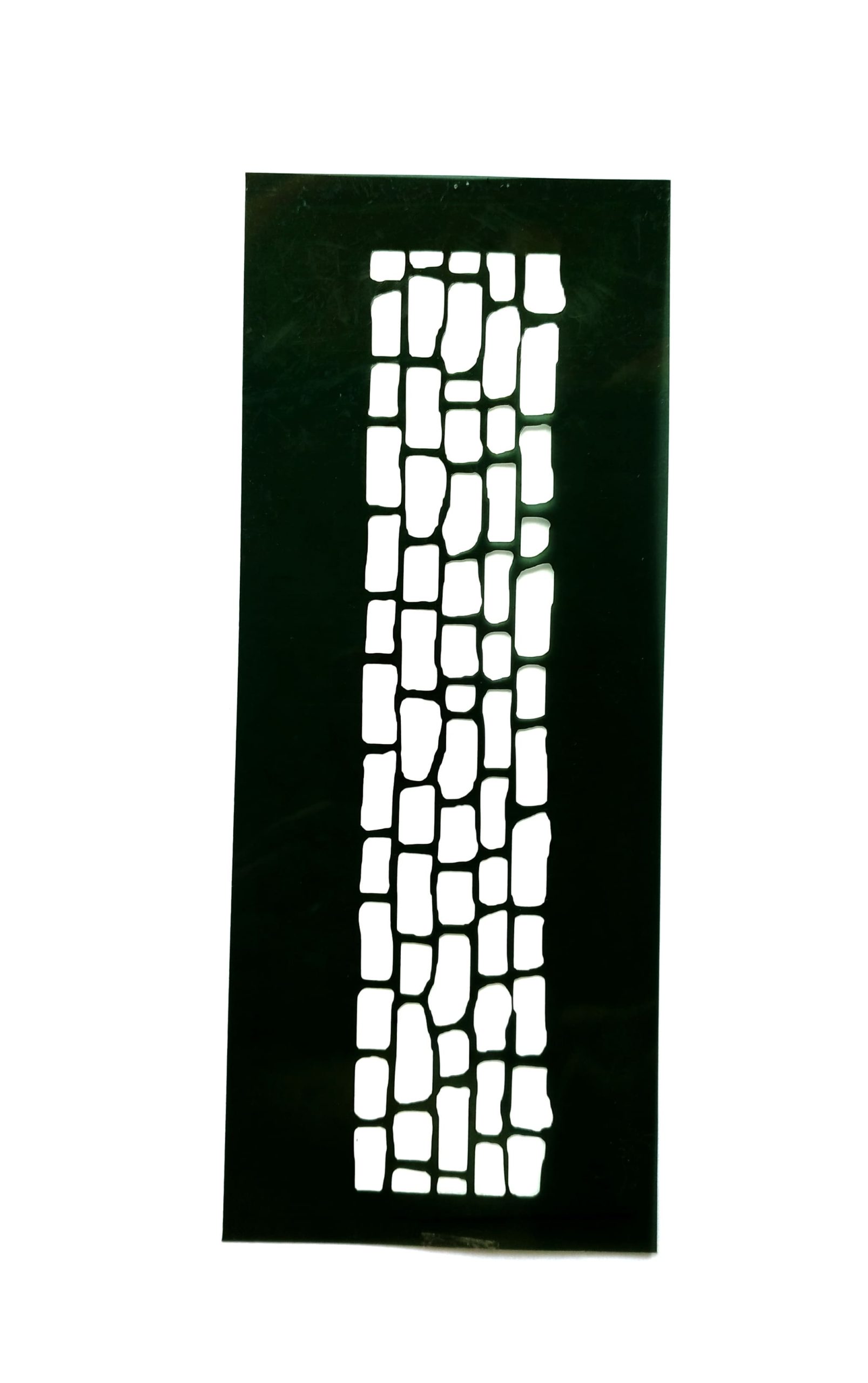 Stencil for brick design, 10x25 cm.
