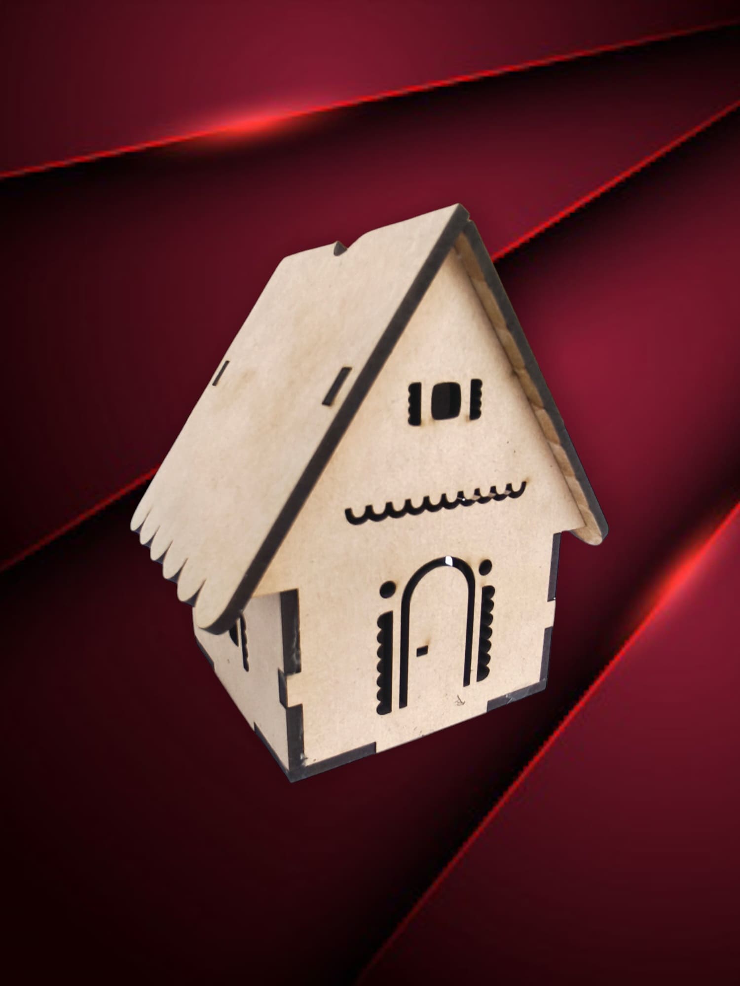 casita techo onda