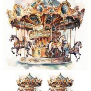 Papel Decoupage Carrusel