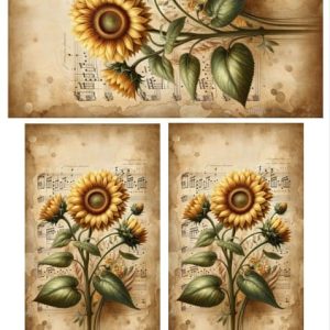 Papel Decoupage Girasol 1