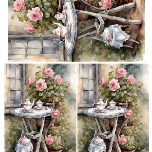 Papel Decoupage Jardín 1