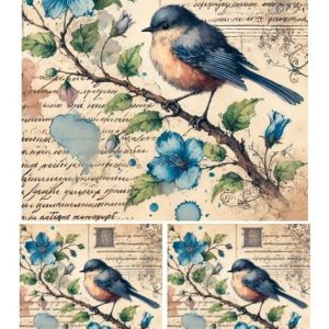Papel Decoupage Pajarito 3