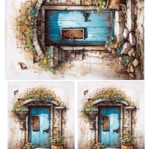 Papel Decoupage Puerta 1