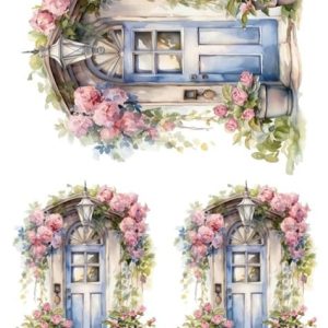 Papel Decoupage Puerta 3