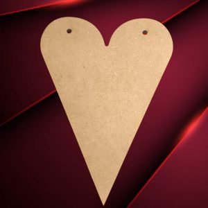 Corazon con orificios (set de 2)