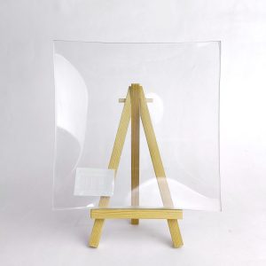 Plato de Vidrio cuadrado 15x15
