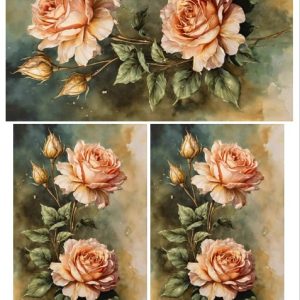 Papel Decoupage Rosa 2
