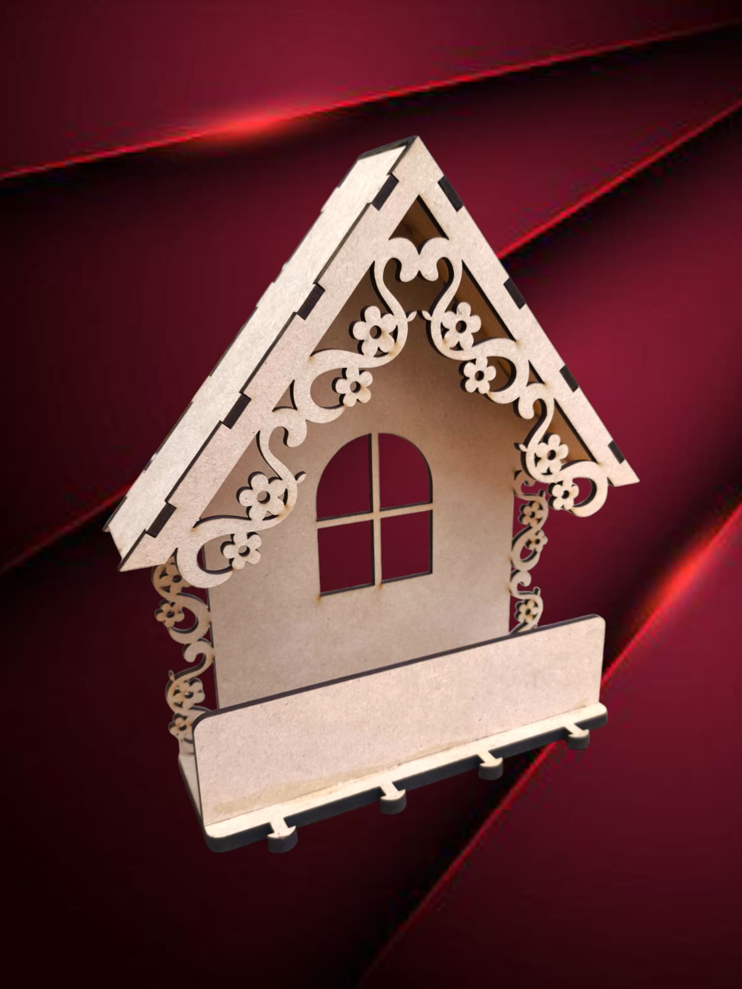 porta llave casita con diseño