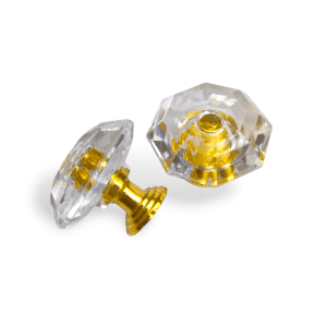 Tirador decorativo Diamante dorado
