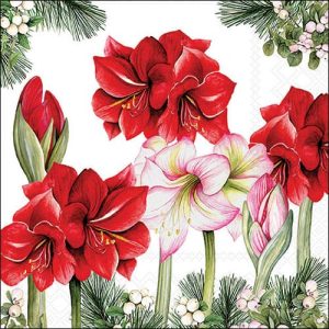 Servilleta Flores navideñas N1010