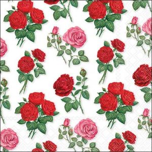 Servilleta Rositas Blanco A3555