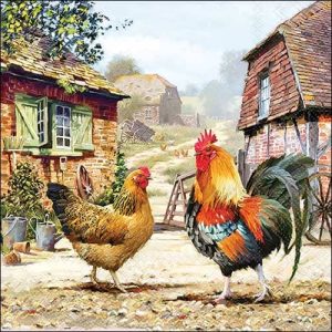 Servilleta Gallo y Gallina A3665