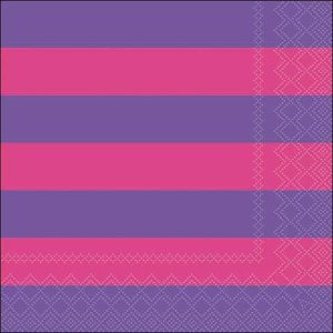 Servilleta Rayas Fucsia y morado A3420