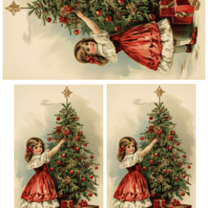 Papel Decoupage Arbol de Navidad 1