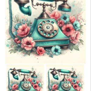 Papel Decoupage Telefono 1