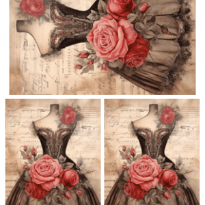 Papel Decoupage Vestido 1