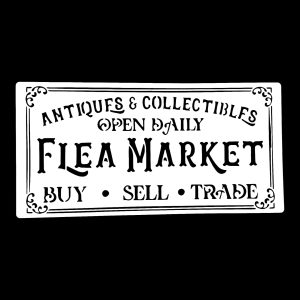 Stencil 10×20 T06 Flea Market