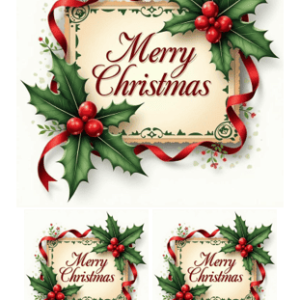 Papel Decoupage Merry Christmas 1