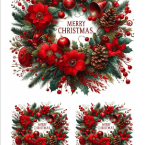 Papel Decoupage Merry Christmas 2