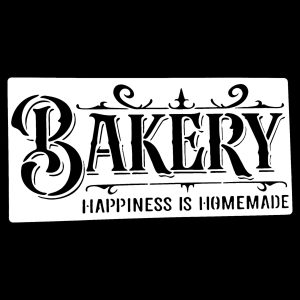 Stencil 10x20 T07 Bakery