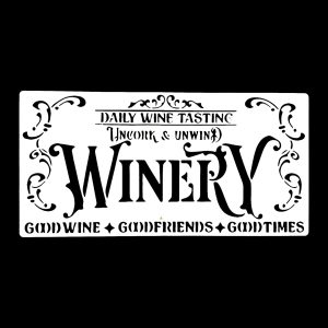 Stencil 10×20 T08 Winery