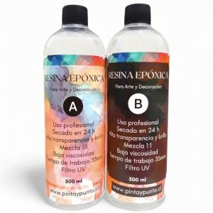 Kit Resina Epoxica Artística 500+500ml