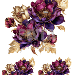 Lámina Transfer 20X30 Peonia Violeta