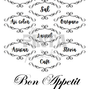 Lámina Transfer 20X30 Bon Appetit